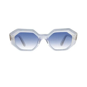 New Garrett Leight Sunglasses Jaqueline Semi Flat Ultra Marine Gradient Luxury